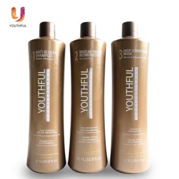 Keratin Plus Hair Treatment Hair Conditioner Form Cream Type Rinse-off Model NO. YT-49 Function Repair Origin Guangdong Trademark - Guangdong Youbo Daily Chemical Products Co., Ltd. - China