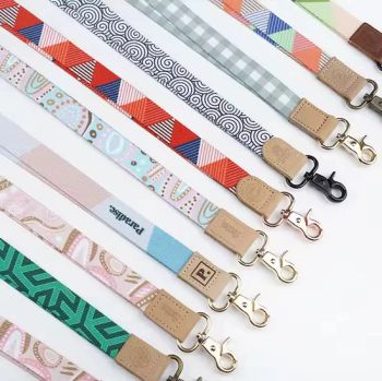 Personalized Leather Lanyards Custom Logo with High Quality Buckle for School and Office - Xiamen Folover Import &Export Co., Ltd. - China
