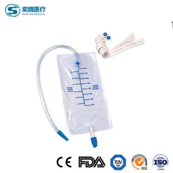 Sunton Surgical Urine Leg Bag China Medical Disposable Adult Cross Collection Outlet Valve Urine Leg Bag Factory Sample Available Sterile Urine Containers - Changzhou Sunton Medical Technology Co., Ltd. - China