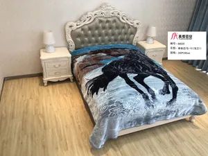 Safari Horse Lepord Tiger Eagle Fox Wolf Panda Lion Cat Dog Whale Mink Raschel Cloudy Home Bed Super Soft Winter Autumn Blankets Faux Fur Bedspread - Zhejiang Truelove Fashion Home Textile Co., Ltd. - China