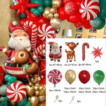 Christmas Balloons Christmas Candy Balloon Star Foil Balloons Xmas Supplies Christmas Decoration - Xiongxian Lufei Plastic Products Co., Ltd - China
