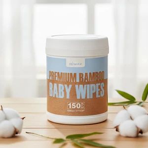 Bamboo Baby Wipes Biodegradable OEM Canister Wet Wipes for Baby Care - Ningbo Riway Nonwovens Tech Co., Ltd. - China