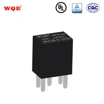 Auto Relays 14VDC 40A General Mini Automotive Power Relay PCB Wlf28 for Car Fuel Pump /AC Compression Clutch / Car Speaker / Car Light / Car Intelligence - Jiangxi Weiqi Electric Co., Ltd. - China