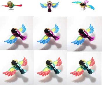 Wholesale Creative Ornaments Flapping Wings Bird on Motorcycle E-Bike Cars Rearview Mirror, Fun Wind-Powered Companion Rotating Wing Accessory Funny Toys - Shantou Shengxinda Toy Co., Ltd. - China