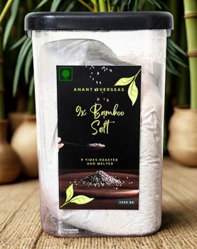 9x Bamboo Salt Color Purple Texture Crystalline Health Benefits Anti-inflammatory, Detoxifying, Health-boosting Processing Method Roasted Nine Times In Bamboo Trunks Using Pine - Anant Overseas - India