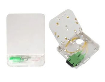 FTTH-1Core-2Core ATB Fiber Box White Black Fusion Splice 2ScSx4LC Dx 86x27x86mm 1Y RoHS OEM - TOPNET (SHENZHEN) COMMUNICATION CO.,LTD - China