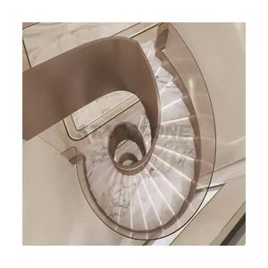 Hot Selling Interior Decoration Spiral Stairs Volakas White Marble Stairs Steps Marble Staircase - Stone (Quanzhou) Supply Chain Co., Ltd. - China