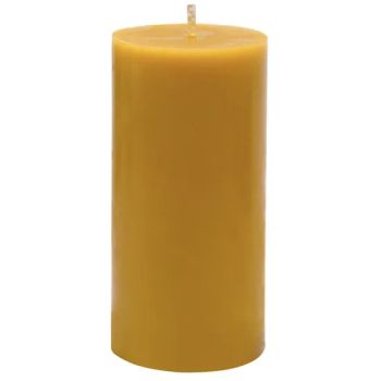 Natural Yellow Color Round Shape Nontoxic Beeswax Pillar Candles - Shijiazhuang Tabo Candles Sales Co., Ltd. - China