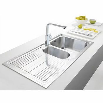 Double Ready To Mount Stylish Stainless Steel Kitchen Sink Sink Type Double Shape Rectangular Material Stainless steel Hygiene Suitability - Sun City - India
