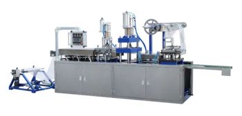 Disposable Plastic Lid Fresh Food Box Blister Tray/Plate Packaging Forming Making Thermoforming Machine with Stacking - Wenzhou Mingdu Machinery Co., Ltd. - China