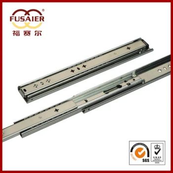 53mm Heavy Duty Telescopic Drawer Slide with Ball Bearings - Factory Price Furniture Hardware - FOSHAN FUSAIER METAL PRODUCTS CO., LTD. - China