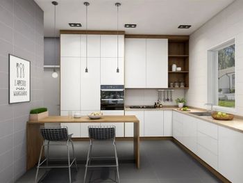 Profile Kitchen Shutter Brand DPM Color Black Style modern Warranty 1year Open Style Hinged Position Interior Kitchen Shape L - DPM Enterprise Private Limited - India