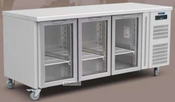 2.5m Professional Restaurant Kitchen Equipments Commercial Four Doors Undercounter Refrigerator Freezer - Guangzhou Guangmeishun Kitchen Equipment Co., Ltd. - China