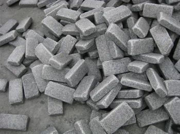 G603 Bush Hammer Cube Paving Stone Color Grey Thickness 5cm HS Code 680293 Style European Usage Landscape Shape Irregular - Fujian Huian Haobo Stone Company Limited - China