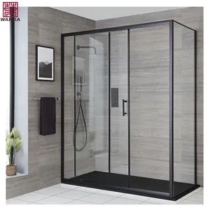 Wanjia Custom Shower Room Tempered Glass Shower Doors - Foshan Wanjia Window and Door Co., Ltd. - China