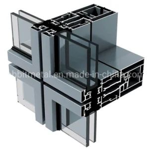 Building Project Facade Panels Exterior Aluminum Double Glass Curtain Walls - Foshan Rabbit Metal Company Limited - China