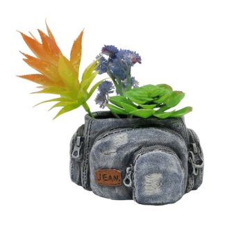 Jean Bag Polyresin Planter Garden Ornaments - Quanzhou Senyuan Arts & Crafts Co., Ltd. - China