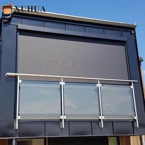 Xuhua Manual Vertical Fabric Curtains Outdoor Shutter Roller Zip Screen Blinds - Guangzhou Xuhua Sunshade Technology Co.,Ltd. - China