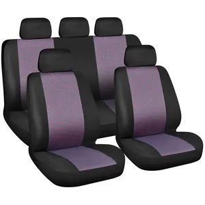 Full Set of Understated Yet Elegant Printed Car Seat Covers Shape All Set 9 PCS Package PVC MOQ 400 Sets Sample Offer Technics PVC - Shanghai Audeliq Industrial Co., Ltd - China