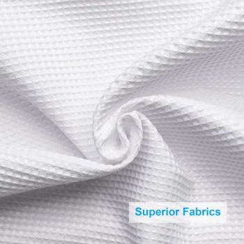Heavy Duty Cloth Shower Curtain for Bathroom, Hotel Grade Waffle Weave Fabric Shower Curtain - Shaoxing City Xinlan Textile CO., LTD. - China