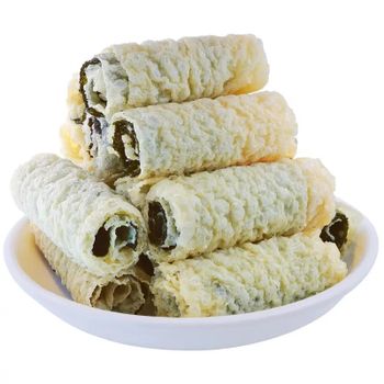 HACCP Certified Fried Tofu Skin Roll Fried Bean Curd Roll Deep Fried Soya Ring Roll - Nanjing Su Flavor International Trade Co., Ltd. - China