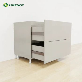 Antibacterial Kitchen Height Wall Storage Cabinet Drawer Slides Elegantly Made Pull out Double-Layer Drawer Cabinet - Guangzhou Green Energy International Building Materials Co., Ltd. - China