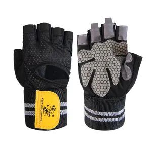 Wholesale Bodybuilding Sport Fitness Gloves Origin China Style Striped Gender Unisex Age Group Adults Color Customized Size - Rizhao Mingyang International Trade Co., Ltd - China