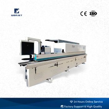 Fully Automatic Linear PVC Strips Tapes MDF Wood Based Panels Sealing Edgebander Edge Adhesive Machine I8Zgt0 - Jinan Wonjet Machinery Co., Ltd. - China