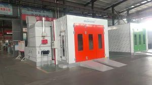 Manual Electrostatic Painting System Powder Coating Line for Profiles and Plates Spray Booths Product Category - Shandong Longxiang Machinery Co., Ltd. - China