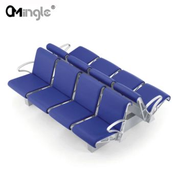 Mingle Double Row Auditorium Seating 6/8 Seats Airport Waiting Chairs Hospital Chairs for Sale - Foshan Mingle Furniture Co., Ltd. - China