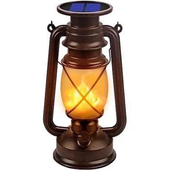 Solar LED Vintage Flickering Flame Rechargeable Table Light Camping Lamps Powered Hanging Solar Lanterns Outdoor Waterproof - Ningbo Bone International Trading Co., Ltd. - China