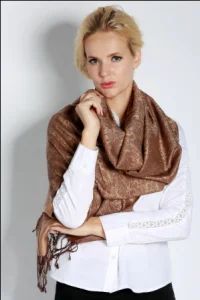 Ladies Fashion Apparel Accessories Jacquard Shawl /Scarf - Shanghai Brothers Textile Co., Ltd. - China
