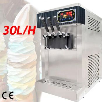 Yourtime Vertical/Desktop 3 Flavors Soft Ice Cream Machine Self Cleaning Ice Creme Machine Commercial Soft Serve Italian Ice Cream Maker - Jiangmen Youtai Machinery Equipment Co., Ltd - China