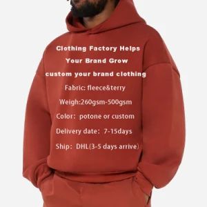 Custom High Quality 100 Cotton Fleece Mens Sweatshirts 500GSM Plus Size Oversized Heavyweight Hoodies Men - Dongguan Jiayu Clothing Co., Ltd. - China