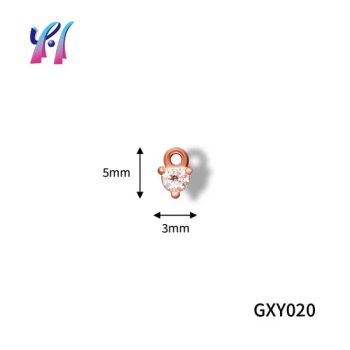 Factory Direct - Wholesale Fashion Heart Charms with Rhinestones - Apparel Accessories (OEM Available) - Yehui Lingerie Accessories Co., Ltd - China