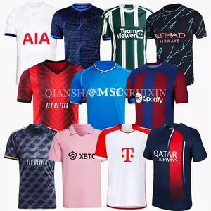 24/25/26 Club Replica Soccer T-Shirts Custom Thailand High Quality Basketball Cycling Uniform Retro Team Wear Kits Adults Kids Wholesale Football Thai Jersey - Qianshan Xinruixin E-Commerce Co., Ltd. - China