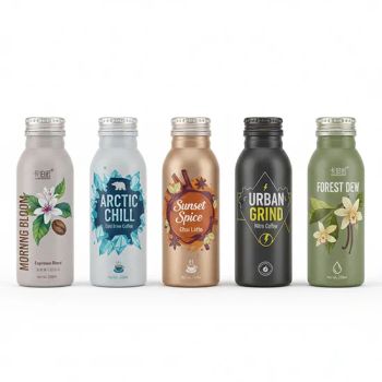 Custom Printed Aluminum Bottles for Juice Coffee Wine Beverage Branding - Ningbo Passen Technology Co., Ltd. - China