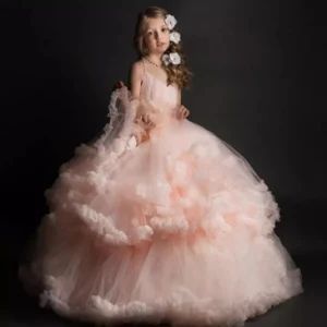 Custom Girls Pageant Prom Dresses Flower Girl Dress Sweetheart Ball Gown F1925 - Suzhou Leader Apparel Co., Ltd. - China