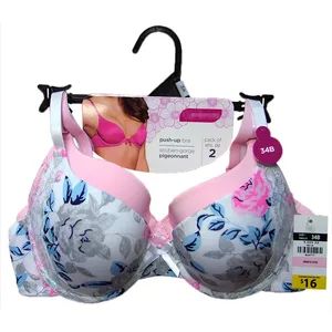 Customized Ladies Push up Printed Bra for 2pk Padded Bras Pattern Floral Model NO. 062-5 HS Code 61081910 Technics - Shantou Trendy Wind Garment Manufacture Co., Ltd. - China