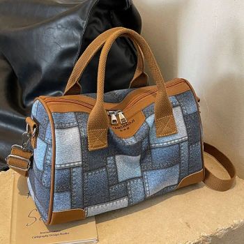 Large Capacity Commuter Handheld Bags for Women 2025 New Trendy Fashion Denim Large Travel Crossbody Tote Bags - Market Union Co. Ltd. - China
