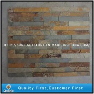 Natural Quartz Culture Stone for Wall Tiles Color Yellow HS Code 6803009000 Origin Xiamen China Customized Customized Sculpture Producing - Xiamen Sunlight Stone lmport & Export Co., Ltd. - China