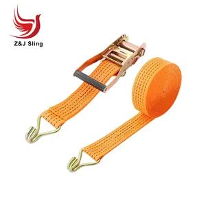 50mm 5000kg Cargo Lashing Load Securing Tension Strap Ratchet Straps - Changzhou Z&J Sling Co., Ltd. - China