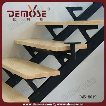 Wooden Indoor Stairs Simple Design (DMS-8019) Usage Indoor Origin China Bench Straight Trademark DEMOSE Structure - Foshan Demose Hardware Products Co., Ltd. - China