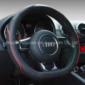 High Quality Genuine Leather Steering Wheel Cover Fashion Car Decoration Genuine Leather Steering Wheel Cover - Ningbo Autocare Car Accessory Co., Ltd. - China