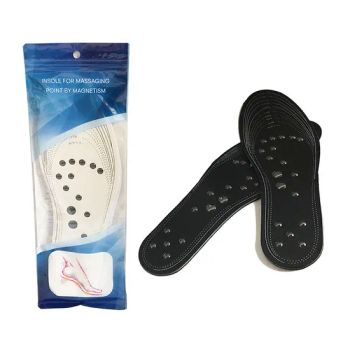 Acupressure Foot Therapy Pain Relief Unisex PU Cover Shoe Insoles Magnetic Massage Insole - Ningbo Multi Channel Co., Ltd. - China