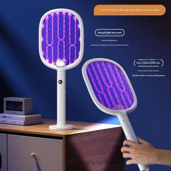Indoor Plastic Rechargeable Fly Bug Killer Electric Bug Zapper Mosquito Racket Mosquito Swatter with LED - Guangdong Youyuan Trading Co., Ltd. - China