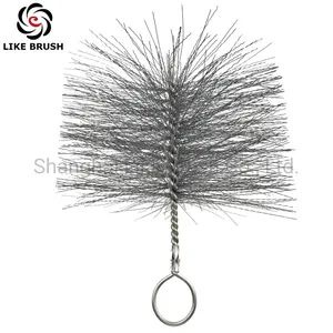 Carbon Steel Wire Chimney Brushes with End Loop Shape Round Origin China Color Original Trademark LIKE OEM/ODM - Shanghai Like Brush Co., Ltd. - China