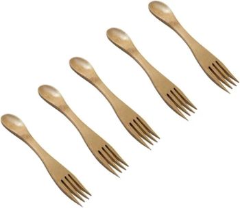10 PCS Bamboo Forks Home Bamboo Tableware for Kids - Yunnan Hanyang Bamboo Crafts Co., Ltd. - China