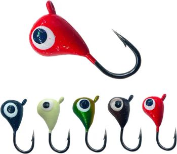 Ice Fishing Jigs for Panfish Walleye Sunfish Winter Ice Jigging Tackle Accessories Box Colorful Lead Jig Heads Glow Jigs for Ice Fishing - Weihai Lotus Outdoor Co., Ltd. - China