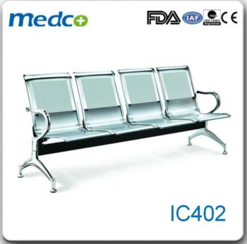 Stainless Steel 4 Seats Public Waiting Bench Chairs, Hospital Waiting Chair - Foshan Medco Medical Equipment Co., Ltd. - China